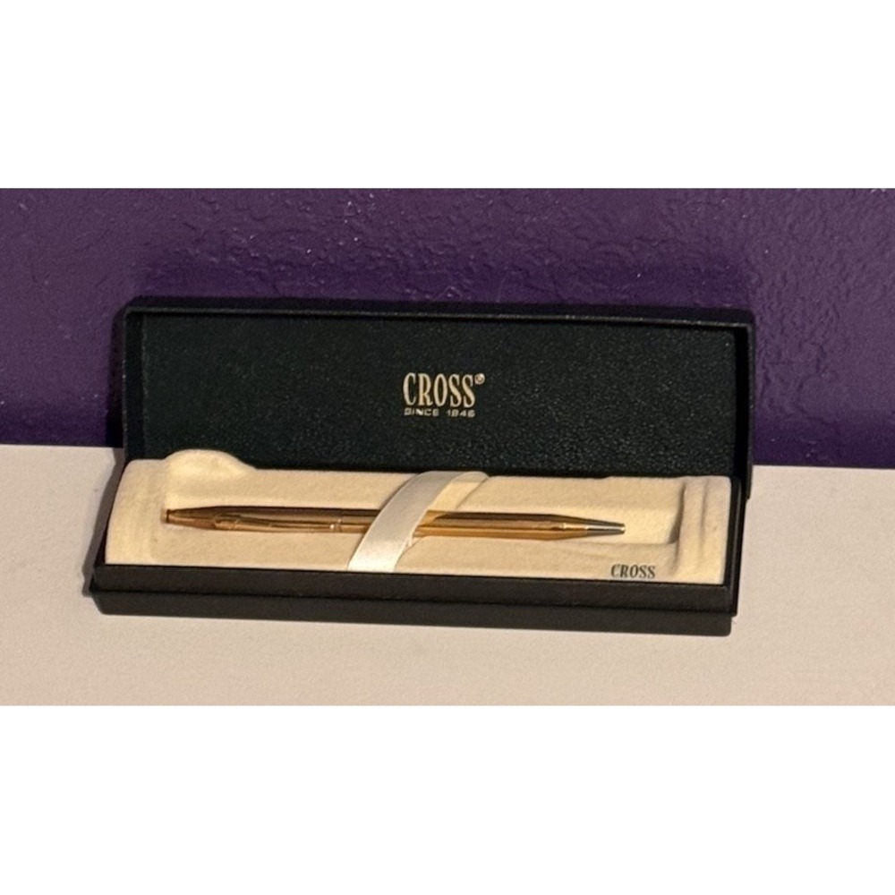 CROSS CLASSIC CENTURY 18K GOLD FILLED BALLPOINT PEN #2802 MADE IN THE USA